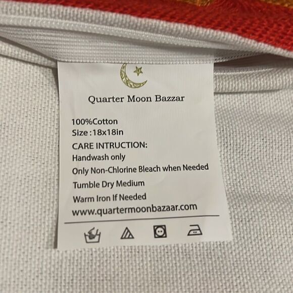 TWO Embroidered Tri Colored Green Botanical Throw Pillow Covers - Picture 5 of 5